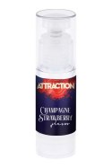 MASSAGE OIL ATTRACTION CHAMPAGNE STRAWBERRY 50 ML