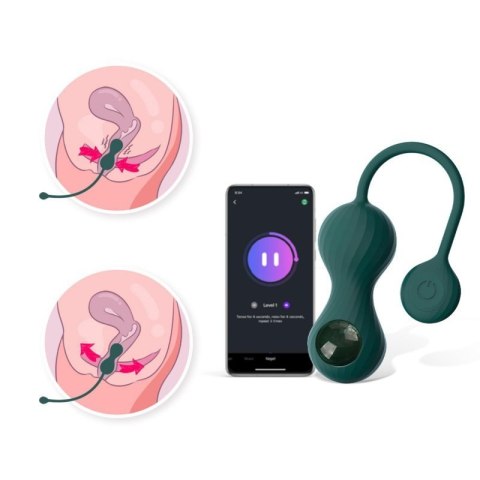 Magic Motion - Crystal Duo Smart Kegel Vibrator with Weight Set Magic Motion - Crystal Duo Smart Kegel Vibrator with Weight Set