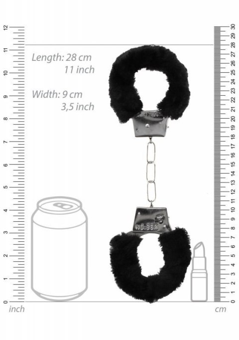 Pleasure Furry Hand Cuffs - With Quick-Release Button Pleasure Furry Hand Cuffs - With Quick-Release Button
