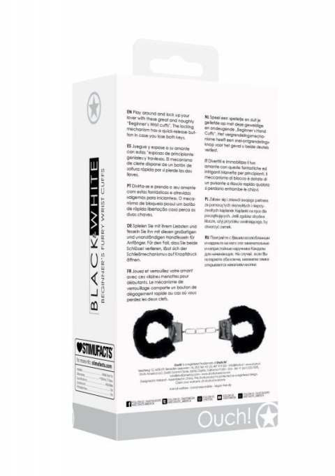 Pleasure Furry Hand Cuffs - With Quick-Release Button Pleasure Furry Hand Cuffs - With Quick-Release Button