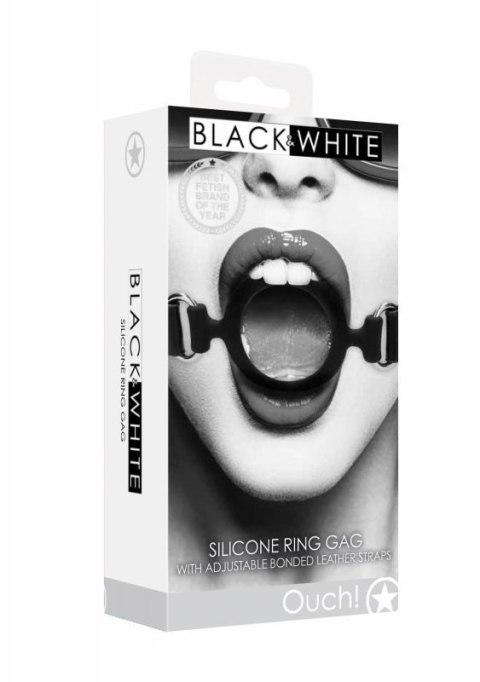 Silicone Ring Gag - With Adjustable Bonded Leather Straps Silicone Ring Gag - With Adjustable Bonded Leather Straps