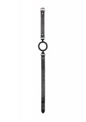 Silicone Ring Gag - With Adjustable Bonded Leather Straps