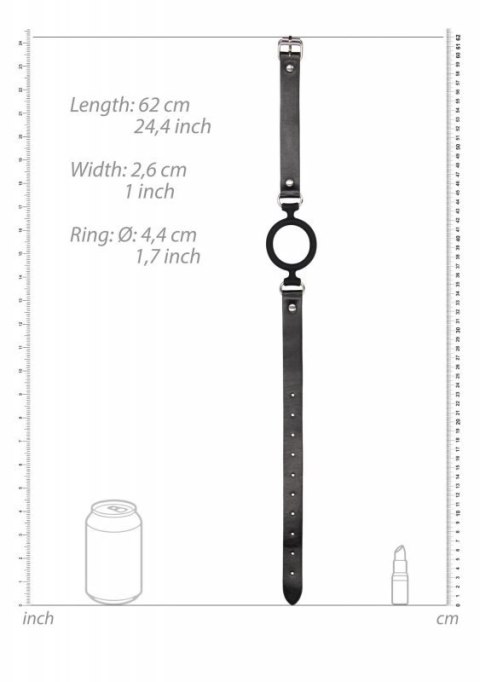 Silicone Ring Gag - With Adjustable Bonded Leather Straps Silicone Ring Gag - With Adjustable Bonded Leather Straps