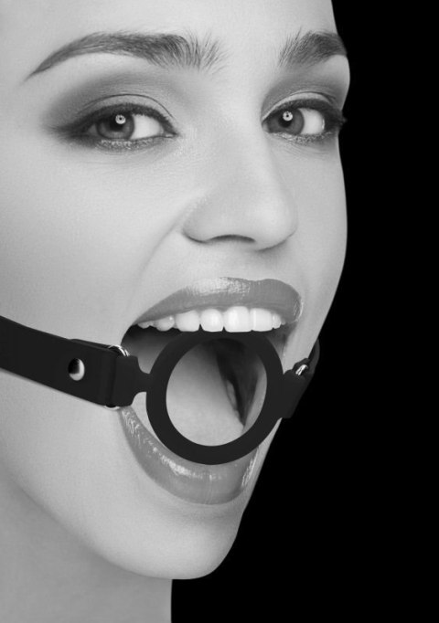 Silicone Ring Gag - With Adjustable Bonded Leather Straps Silicone Ring Gag - With Adjustable Bonded Leather Straps
