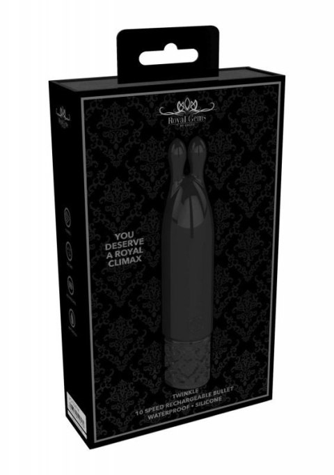 Twinkle - Rechargeable Silicone Bullet - Black Twinkle - Rechargeable Silicone Bullet - Black