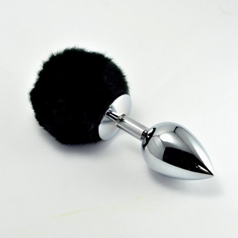 Pompon Metal Plug Large Black Pompon Metal Plug Large Black