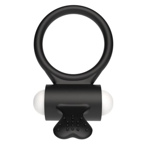 Power Clit Silicone Cockring Black Power Clit Silicone Cockring Black