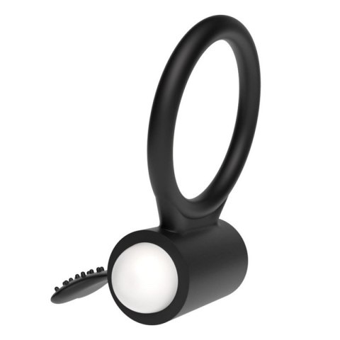 Power Clit Silicone Cockring Black Power Clit Silicone Cockring Black