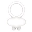 Power Clit Silicone Cockring White