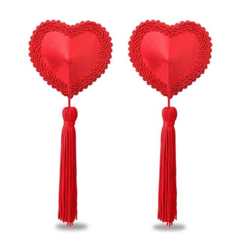 Reusable Red Heart Tassels Nipple Pasties Reusable Red Heart Tassels Nipple Pasties