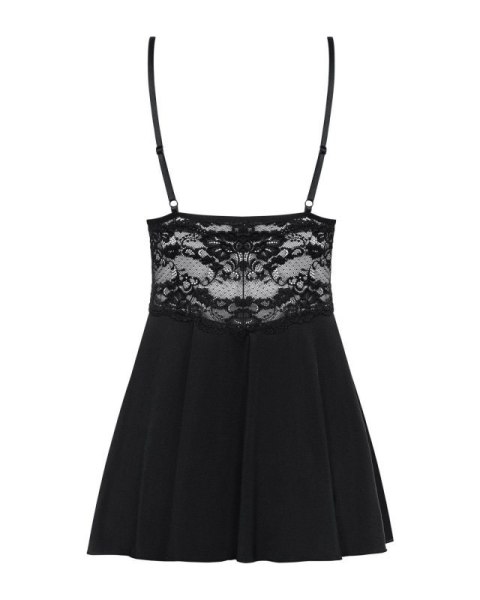 Bielizna-810-BAB-1 babydoll i stringi czarna L/XL Bielizna-810-BAB-1 babydoll i stringi czarna L/XL