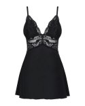 Bielizna-810-BAB-1 babydoll i stringi czarna L/XL