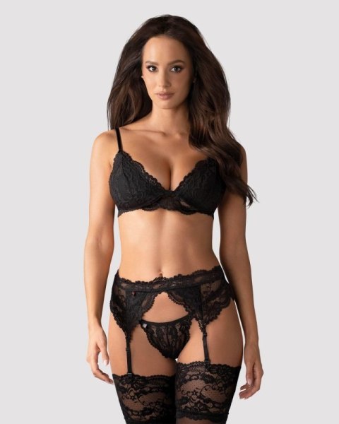 Bielizna-810-SEG-1 komplet 3-częściowy czarny L/XL Bielizna-810-SEG-1 komplet 3-częściowy czarny L/XL