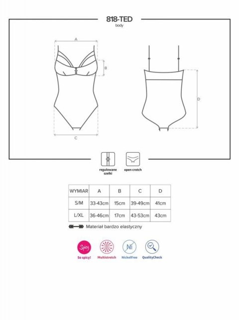 Bielizna-818-TED-1 body S/M Bielizna-818-TED-1 body S/M