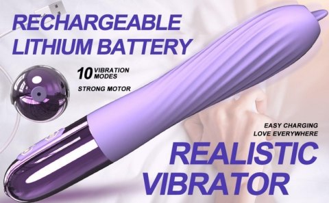 Wibrator-Silicone Vibrator USB, 10 vibration modes, Heating Wibrator-Silicone Vibrator USB, 10 vibration modes, Heating