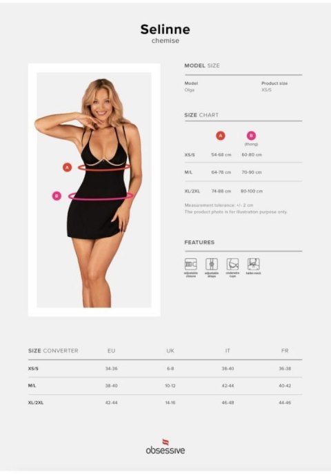 Bielizna-Selinne koszulka i stringi XL/2XL Bielizna-Selinne koszulka i stringi XL/2XL