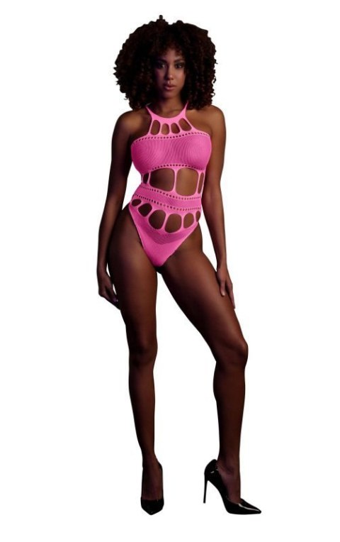 Body with Grecian Neckline - Neon Pink - XS/XL Body with Grecian Neckline - Neon Pink - XS/XL