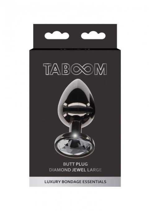 Butt Plug With Diamond Jewel L Black Butt Plug With Diamond Jewel L Black