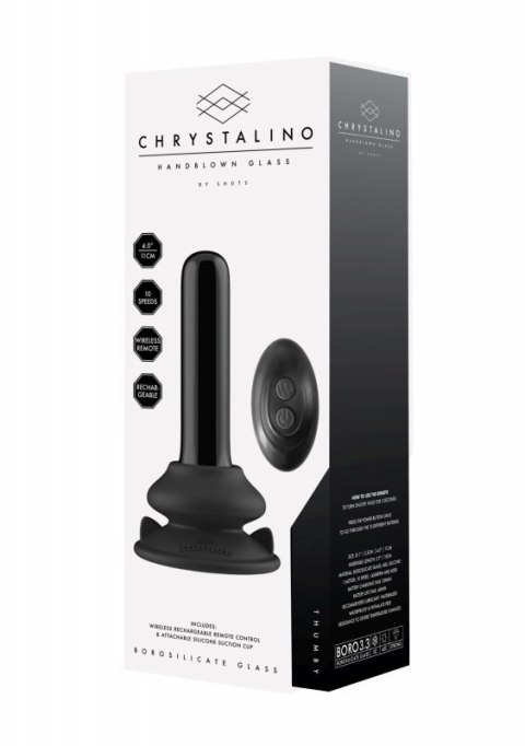 Thumby - With Suction Cup and Remote - 10 Speed - Black Thumby - With Suction Cup and Remote - 10 Speed - Black