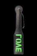 &#039;Love&#039;&#039; Paddle - Glow in the Dark - Black/Neon Green