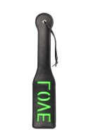 &#039;Love&#039;&#039; Paddle - Glow in the Dark - Black/Neon Green