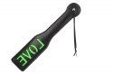 &#039;Love&#039;&#039; Paddle - Glow in the Dark - Black/Neon Green