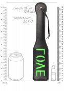 &#039;Love&#039;&#039; Paddle - Glow in the Dark - Black/Neon Green