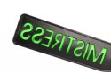 &#039;Mistress&#039;&#039; Paddle - Glow in the Dark - Black/Neon Green