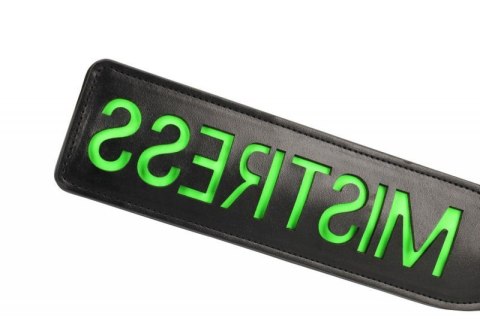 'Mistress'' Paddle - Glow in the Dark - Black/Neon Green 'Mistress'' Paddle - Glow in the Dark - Black/Neon Green