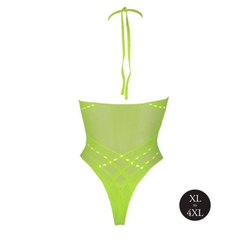 Body with Halter Neck - Neon Green - XL/XXXXL Body with Halter Neck - Neon Green - XL/XXXXL