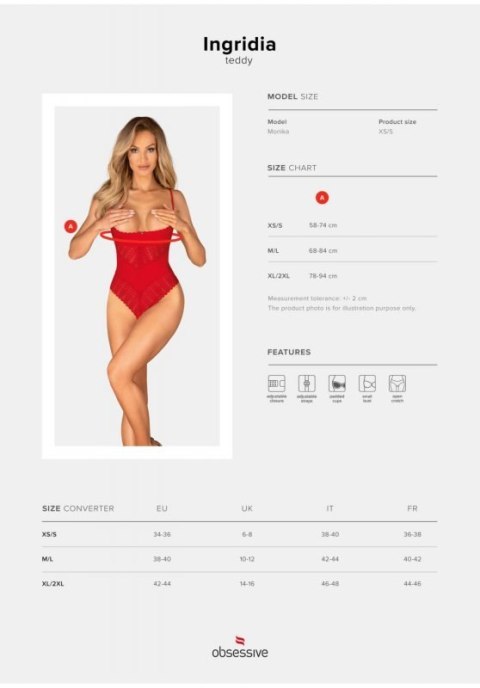 Ingridia body otwarte XL/2XL Ingridia body otwarte XL/2XL
