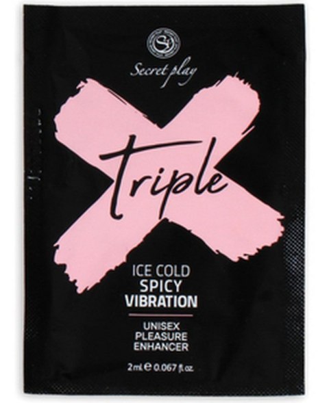 MONODOSIS TRIPLE X - 3 IN 1 UNISEX PLEASURE ENHANCER GEL 2 ML MONODOSIS TRIPLE X - 3 IN 1 UNISEX PLEASURE ENHANCER GEL 2 ML