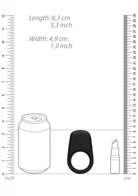 Vibrating Cock Ring - Licorice Black Vibrating Cock Ring - Licorice Black