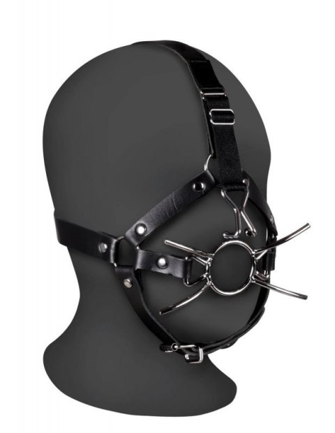Head Harness with Spider Gag and Nose Hooks - Black Head Harness with Spider Gag and Nose Hooks - Black