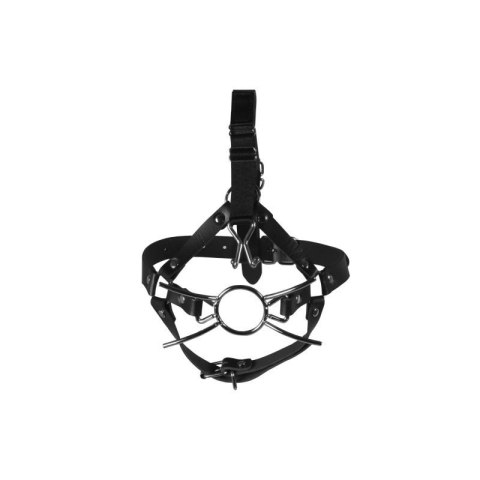 Head Harness with Spider Gag and Nose Hooks - Black Head Harness with Spider Gag and Nose Hooks - Black