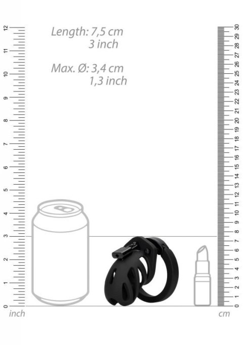 Model 23 - Chastity Cage - 2.5'' / 6,5 cm - Black Model 23 - Chastity Cage - 2.5'' / 6,5 cm - Black
