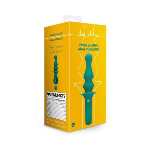 Pawn Shaped Anal Vibrator - Peacock Plume Pawn Shaped Anal Vibrator - Peacock Plume