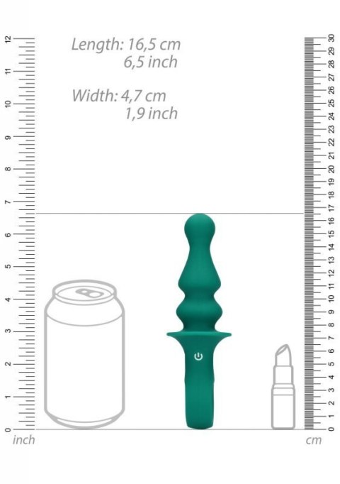 Pawn Shaped Anal Vibrator - Peacock Plume Pawn Shaped Anal Vibrator - Peacock Plume