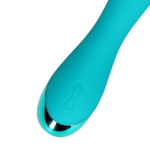 Smooth Silicone G-Spot Vibrator - Teal Blue Smooth Silicone G-Spot Vibrator - Teal Blue