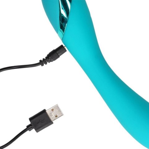 Smooth Silicone G-Spot Vibrator - Teal Blue Smooth Silicone G-Spot Vibrator - Teal Blue
