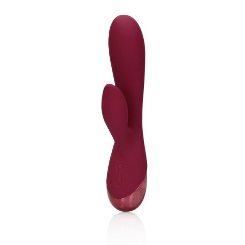 Smooth Silicone Rabbit Vibrator - Dark Cherry Smooth Silicone Rabbit Vibrator - Dark Cherry