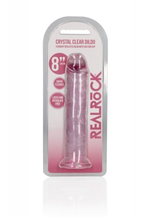 Straight Realistic Dildo with Suction Cup - 8'' / 20 Straight Realistic Dildo with Suction Cup - 8'' / 20