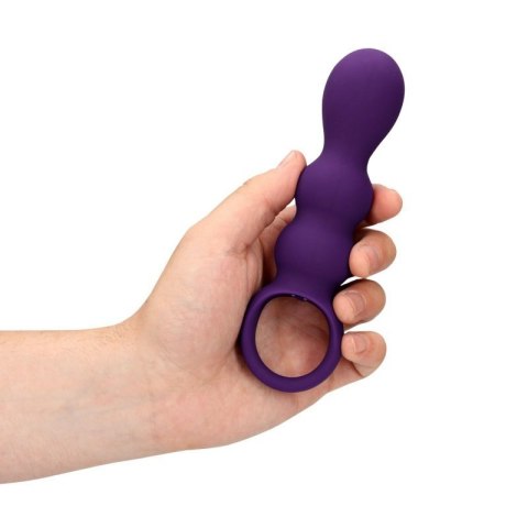 Teardrop Shaped Anal Vibrator - Clear Purple Teardrop Shaped Anal Vibrator - Clear Purple