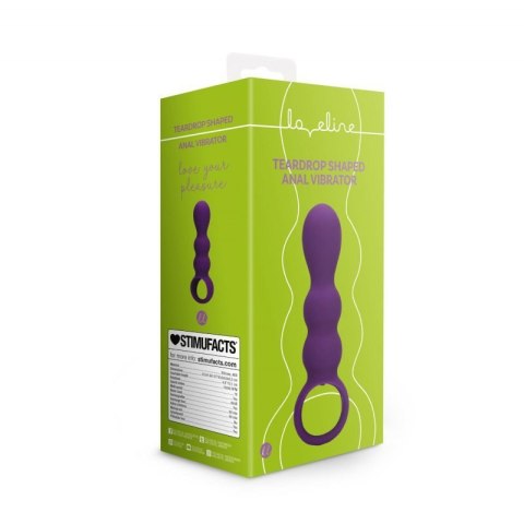 Teardrop Shaped Anal Vibrator - Clear Purple Teardrop Shaped Anal Vibrator - Clear Purple