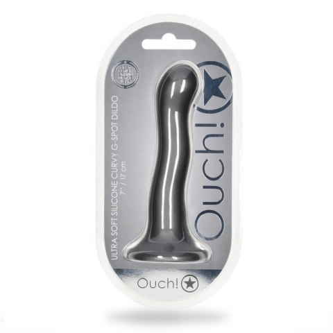 Ultra Soft Silicone Curvy G-Spot Dildo - 7'' / 17 cm Ultra Soft Silicone Curvy G-Spot Dildo - 7'' / 17 cm