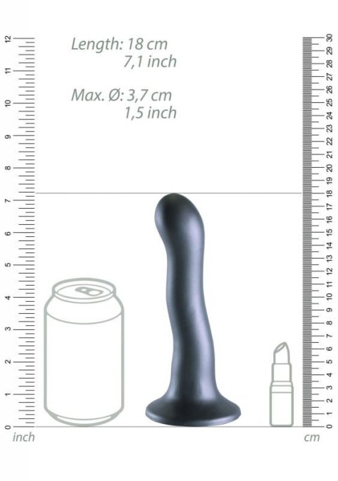Ultra Soft Silicone Curvy G-Spot Dildo - 7'' / 17 cm Ultra Soft Silicone Curvy G-Spot Dildo - 7'' / 17 cm