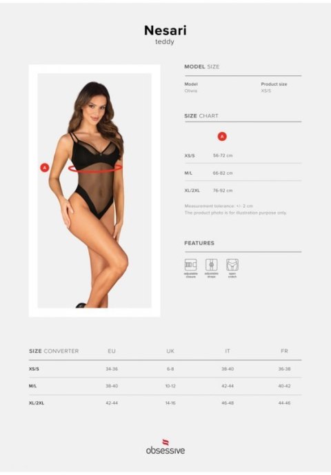 Nesari body otwarte XL/2XL Nesari body otwarte XL/2XL