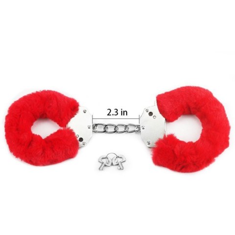 Fetish Pleasure Fluffy Handcuffs Red Fetish Pleasure Fluffy Handcuffs Red