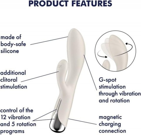 Satisfyer Spinning Rabbit 1 Beige Satisfyer Spinning Rabbit 1 Beige