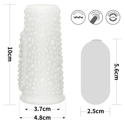 Vibrating Drip Knights Ring (White) Vibrating Drip Knights Ring (White)